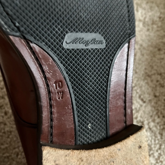 Mezlan Horsebit Brown Leather Loafers Sz 10W - Picture 7 of 12